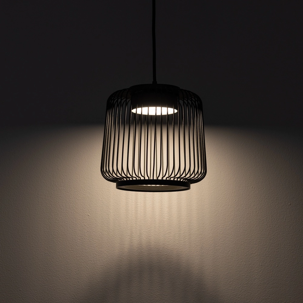 Lampe cage Kenai Gris umbra Ø 18 cm Lyora 5903139122207