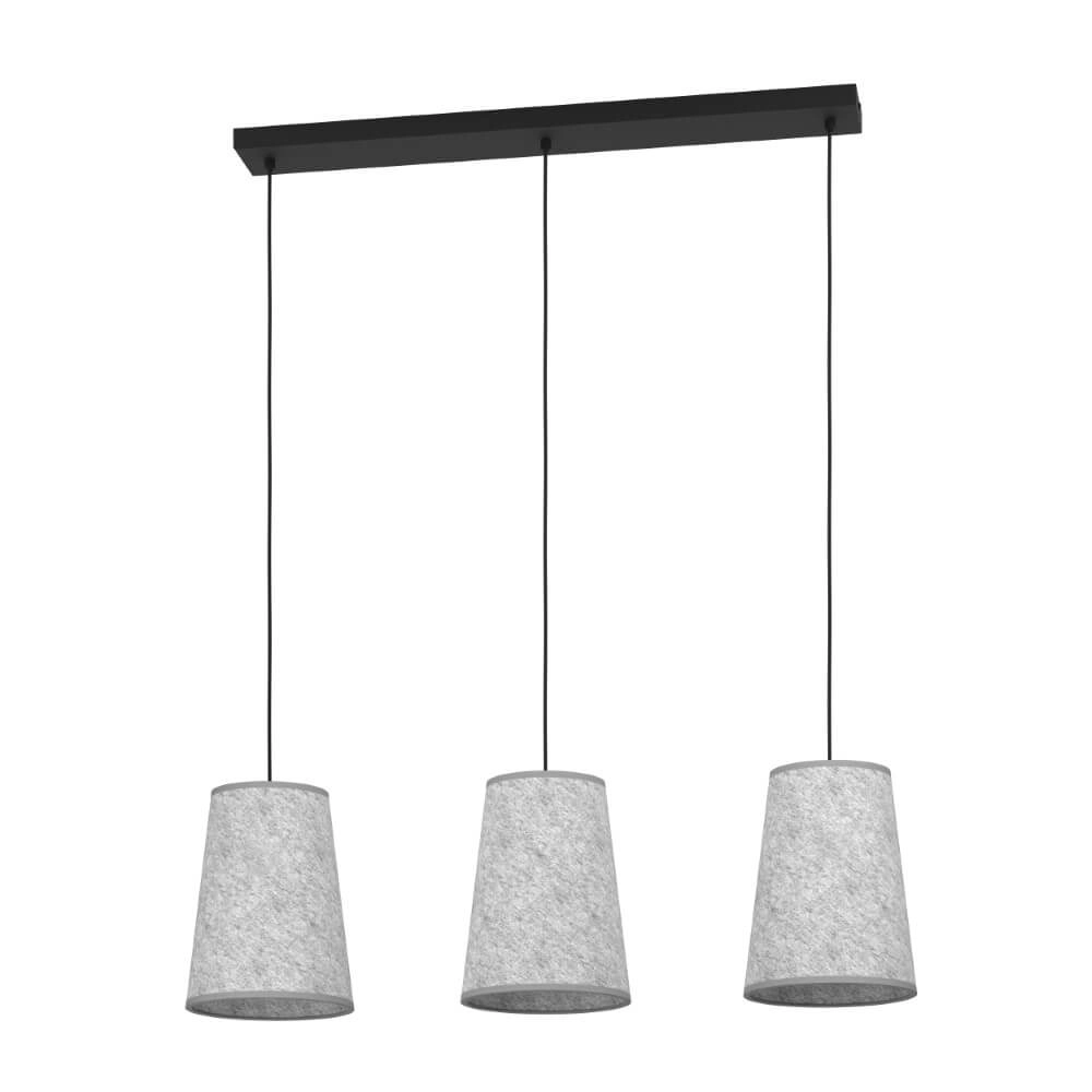 Lampe à suspension textile Alsager 3 lumières Lampe à suspension textile Alsager 3 lumières