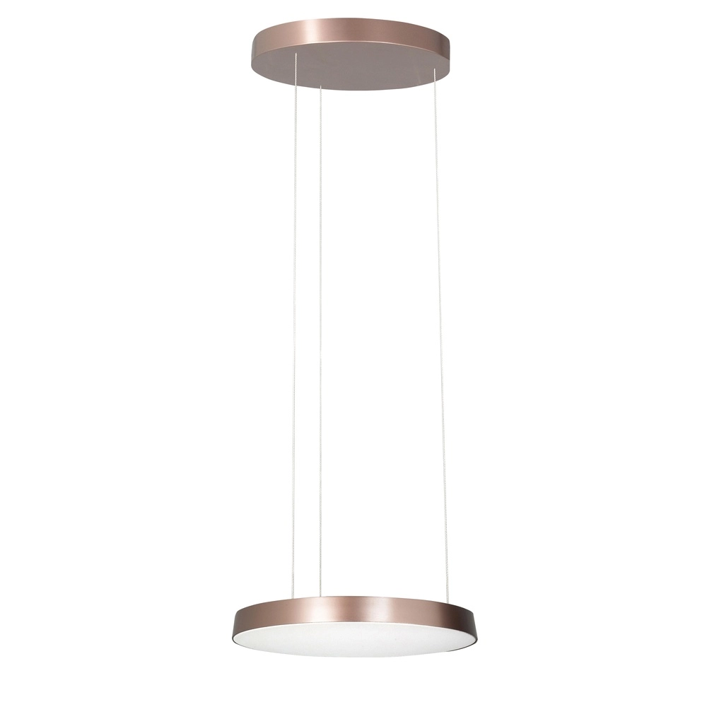 Lampe pendante moderne Aura Ø brun chocolat de 36 cm