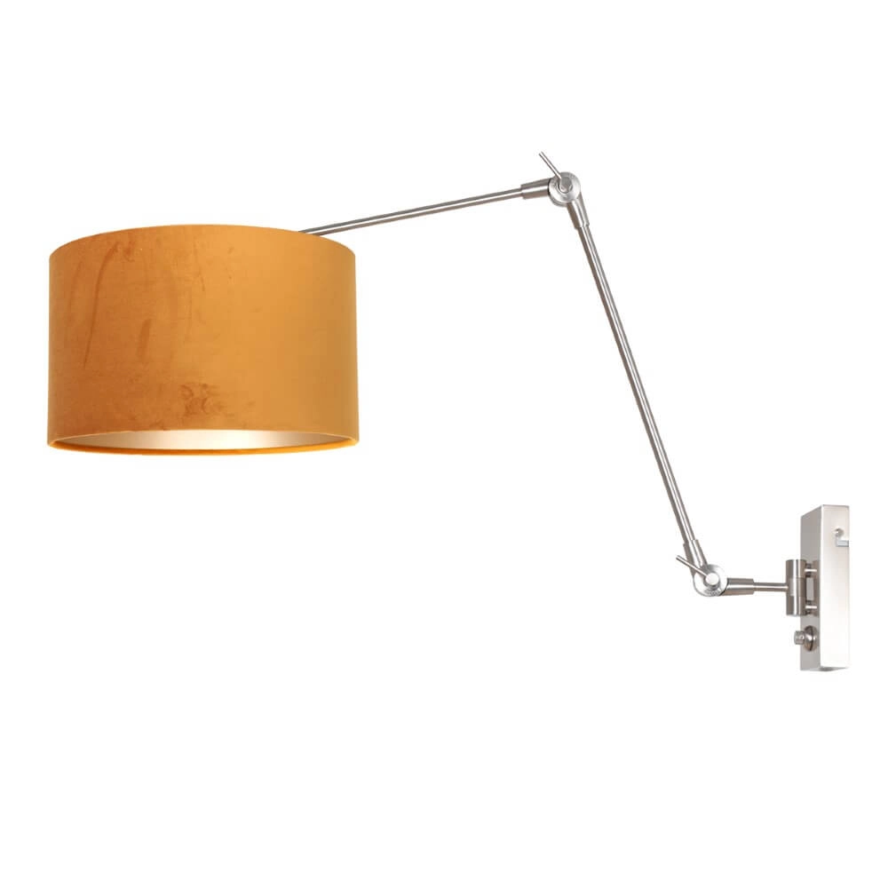 Applique orientable Prestige Chic avec du velours doré Applique orientable Prestige Chic avec du velours doré