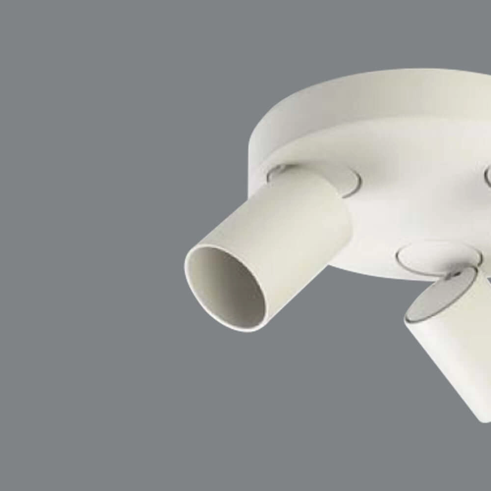 Plafonnier Moon 3 rond blanc Lyora