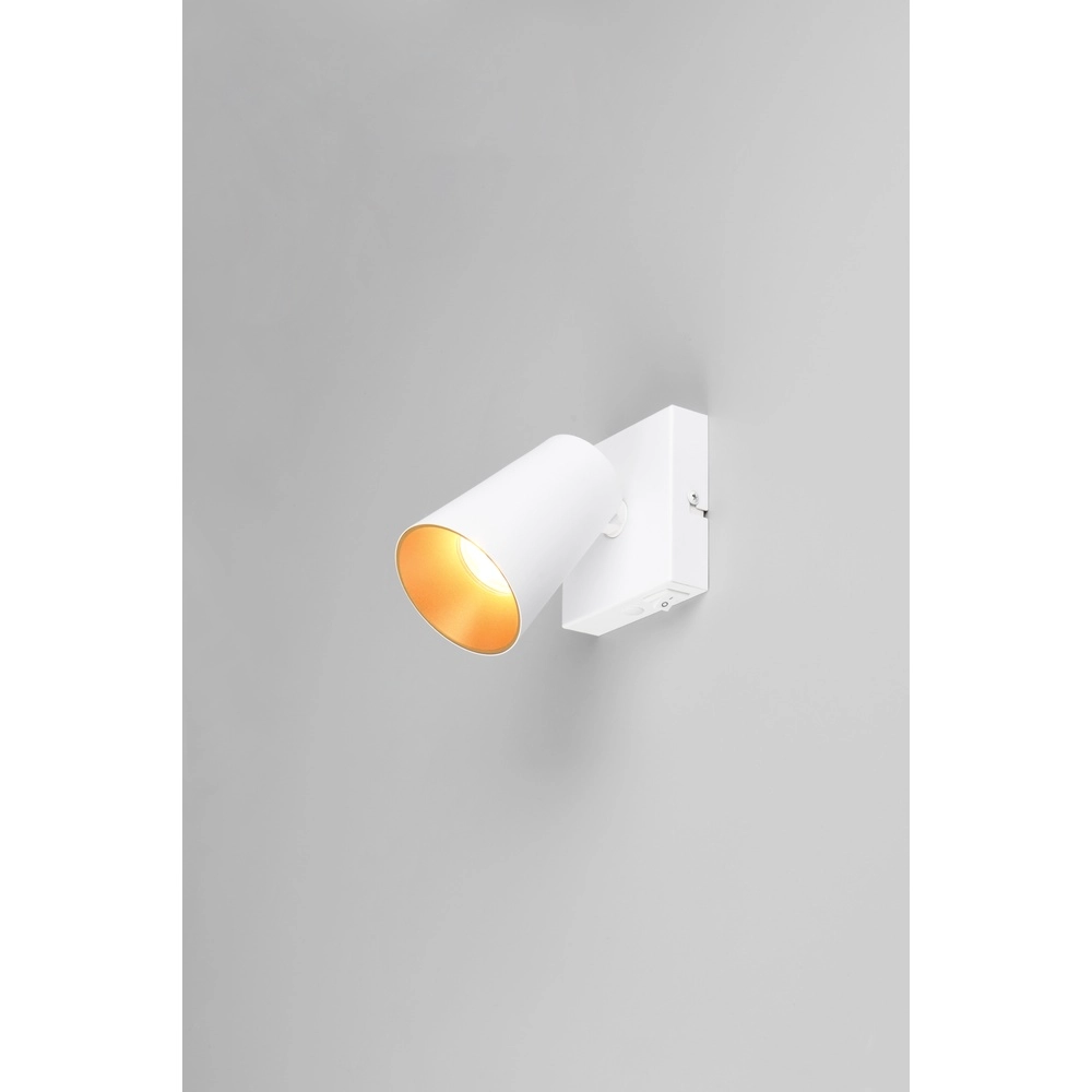 Spot mural Sharp blanc avec interrupteur Trio 4017807627749