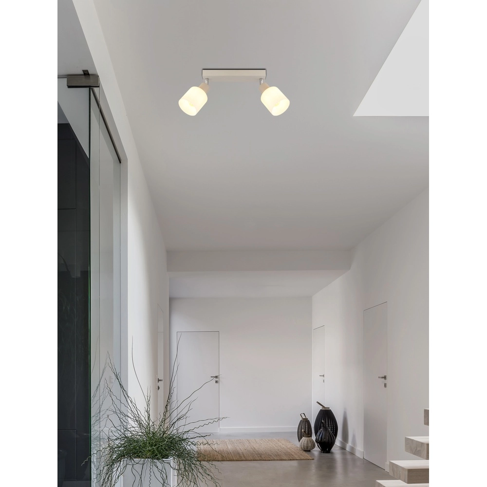 Spot de plafond à 2 lumières Trent brun sable Globo 9007371575961