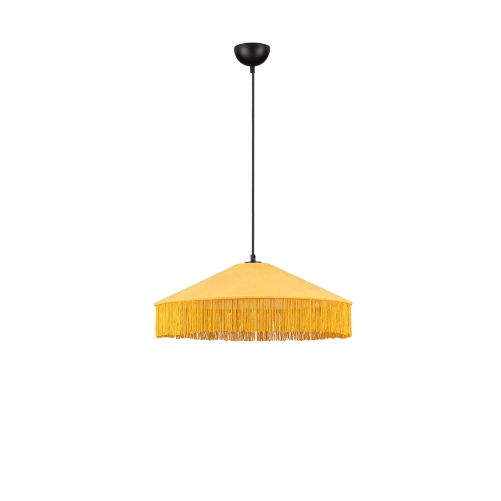Lampe pendante Tiffany Velvy jaune Lyora 5212017493774