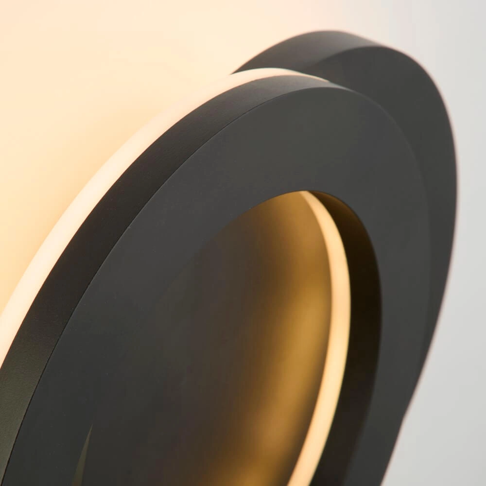 Applique murale noire Hyde Ø 21cm Searchlight 5053423271712