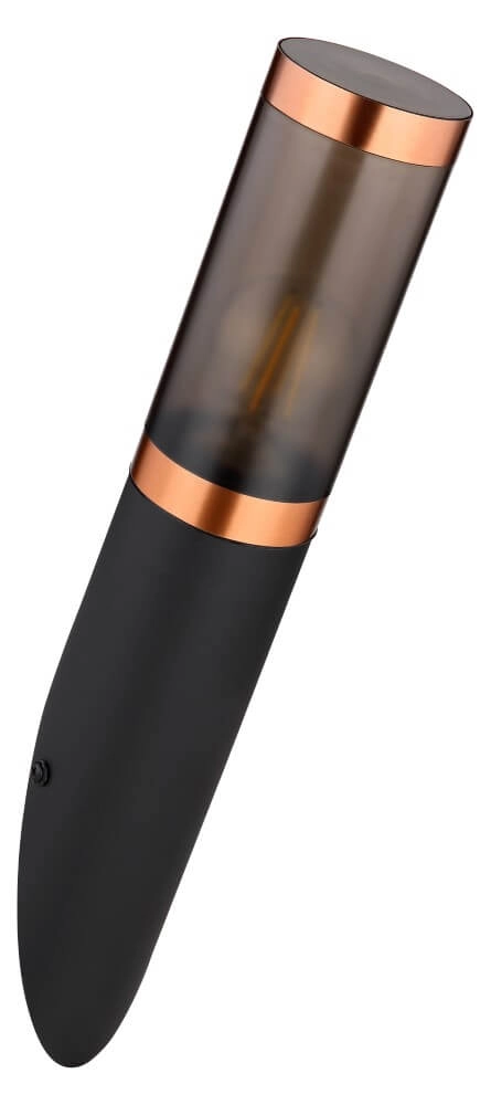 Lampe d'extérieur Boston noir avec du cuivre rouge Globo 9007371436927