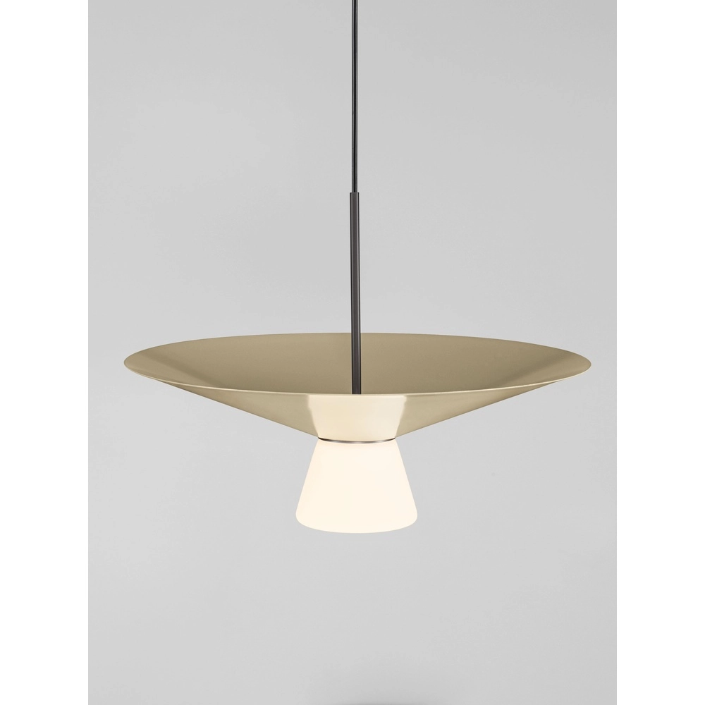Lampe pendante de conception Baris blanc avec gris Ø 38cm Lyora 5212017495303