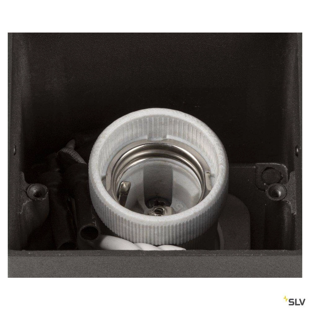 Lampe d'extérieur anthracite Grafit avec capteur carré SLV 4024163262705