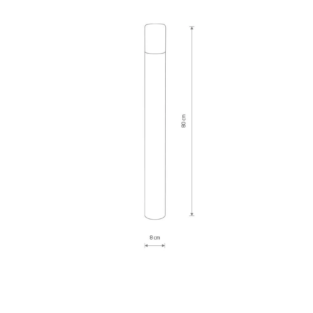 Lampe de jardin design Ida noir Lyora 5903139113731
