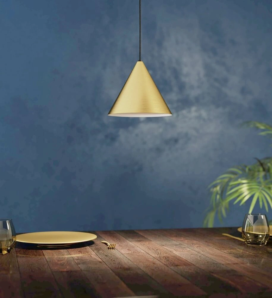 Lampe suspendue dorée Narices Ø 22 cm Eglo 9002759995911