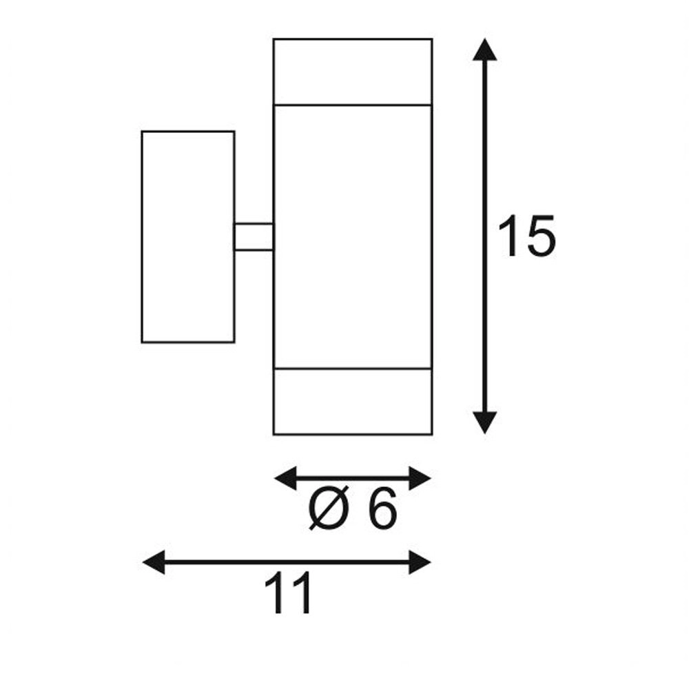 Lampe d'extérieur Astina UP-Down SLV 4024163148313