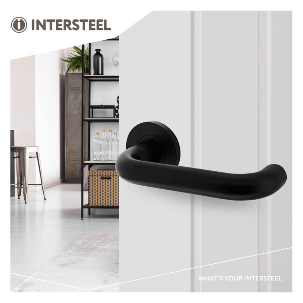 Poignée Rond Aluminium Noir Intersteel 8714186492154