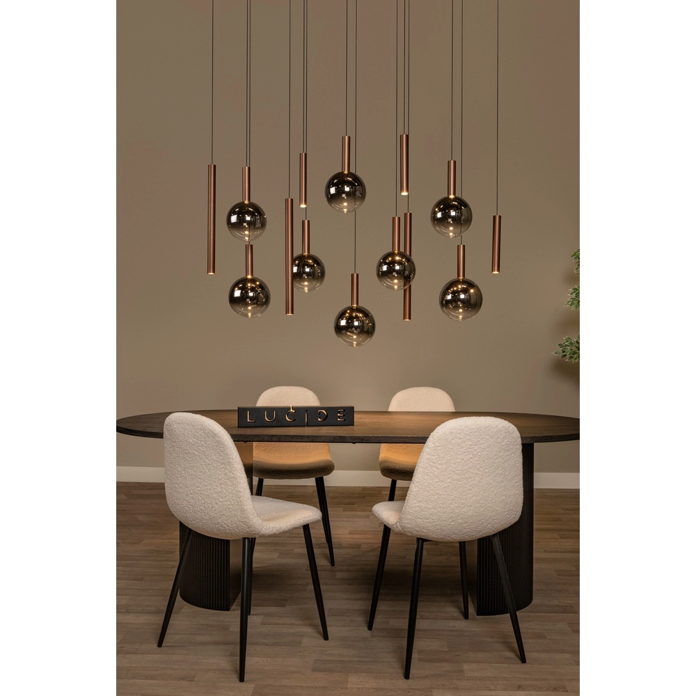 Lampe pendante Vide Design Jasmine Cuivre 14 feux Premium by Lucide 5411212741288