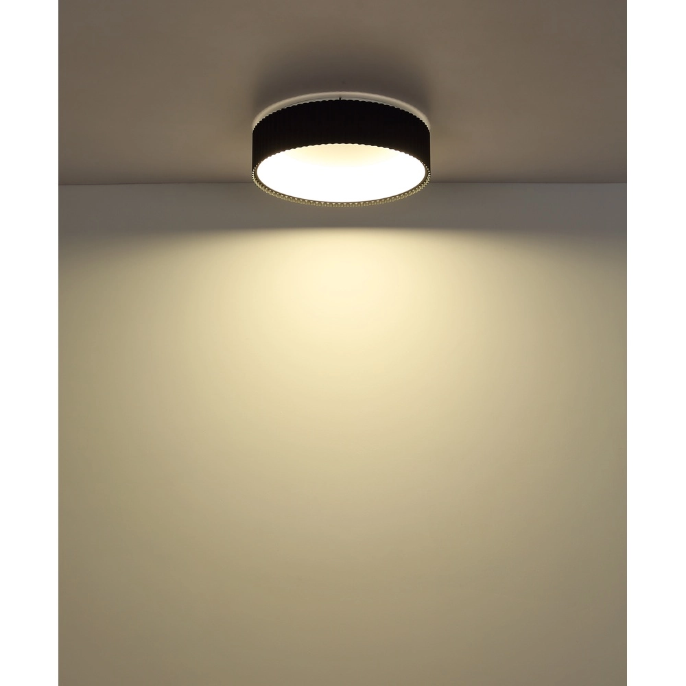 Lampe de plafond Kemp noir Ø 46cm Globo 9007371575268