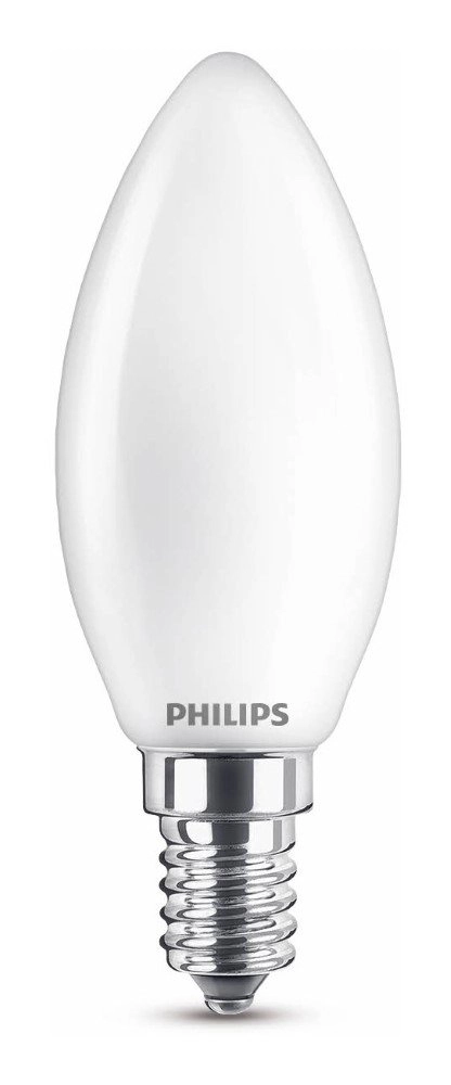 Bougie source de lumière 4,3W - E14 - 2700K - 470 lumen lot de 2 Philips 8718699777692