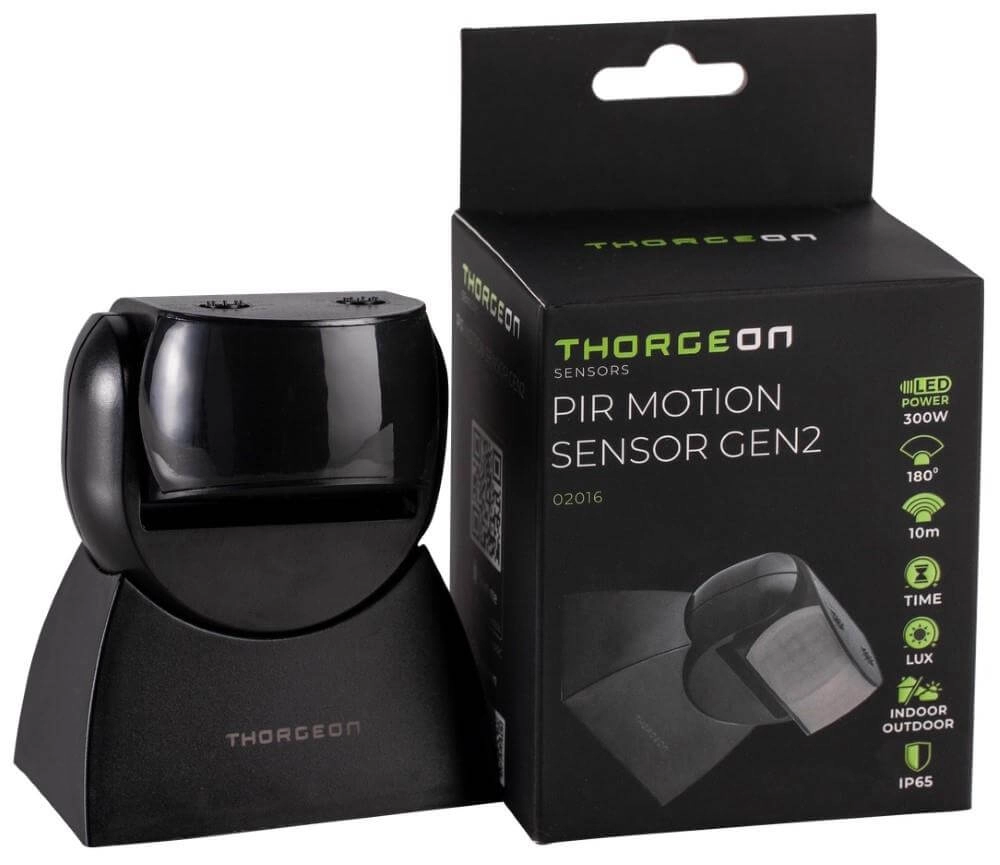 Capteur de mouvement noir Visy 180 degrés Vtac 4751029893505