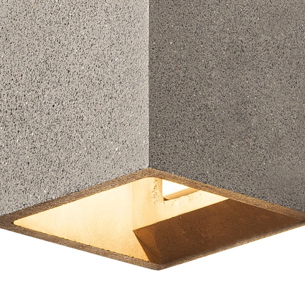 Applique murale Solid Cube Up-Down grès noir SLV 4024163192033