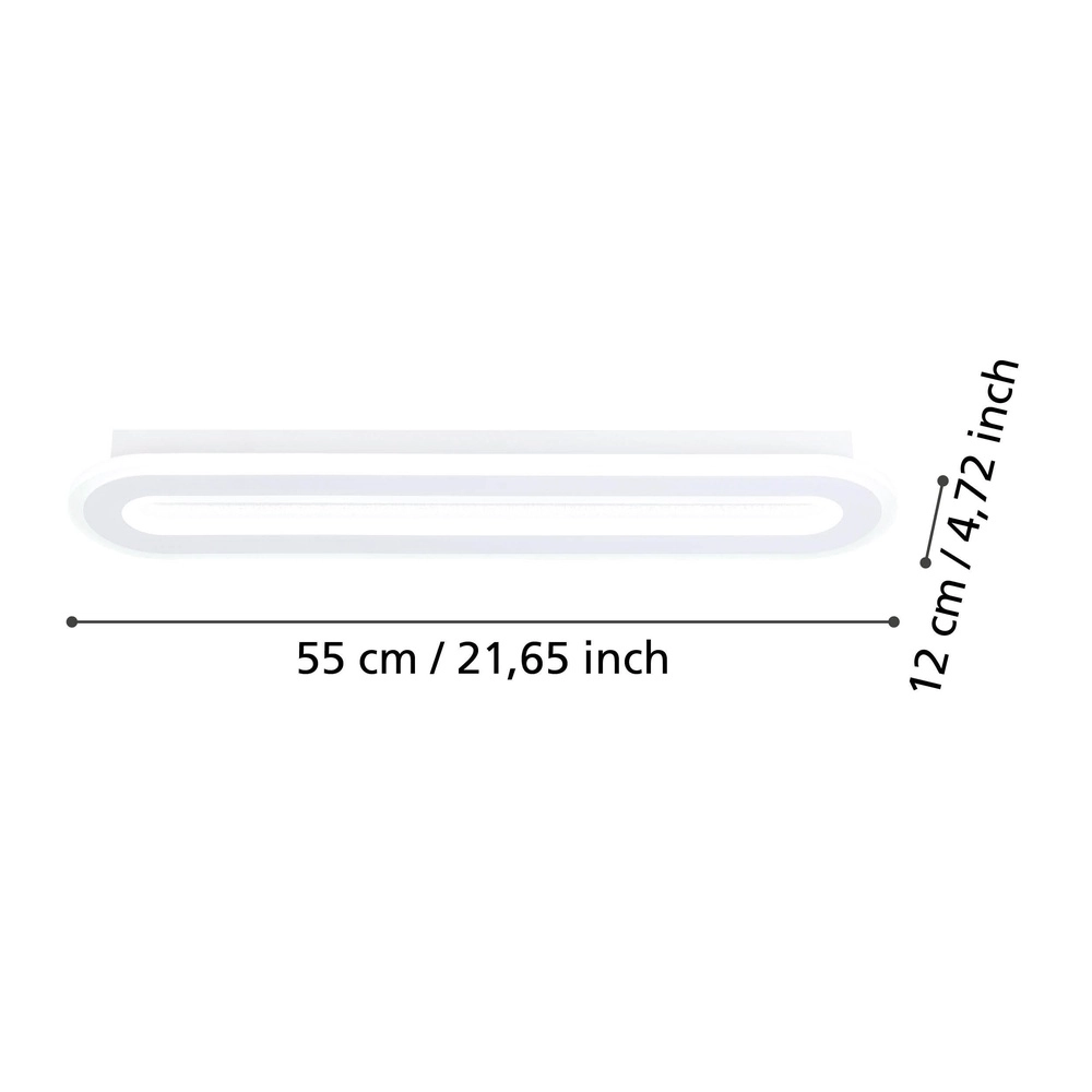 Lumière murale LED Macchioni 55cm - blanc Eglo 9008606316342