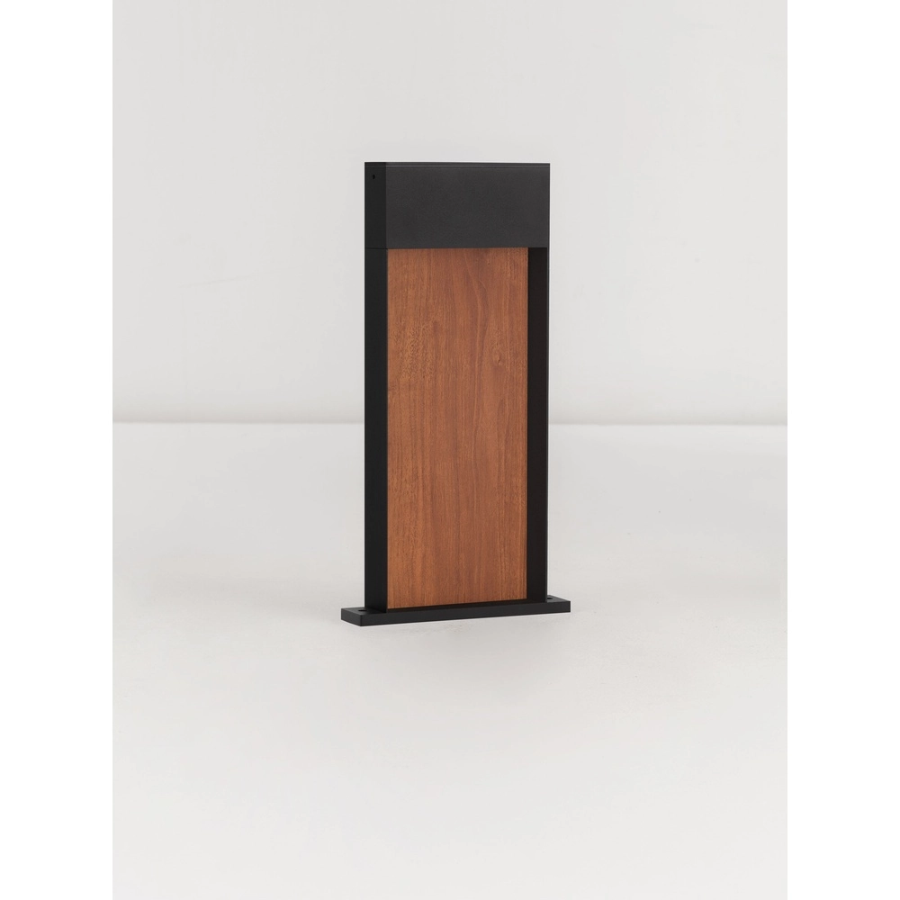 Lampe de jardin conçue Noray noir avec bois 40cm - 2700K Lyora 5212063504318