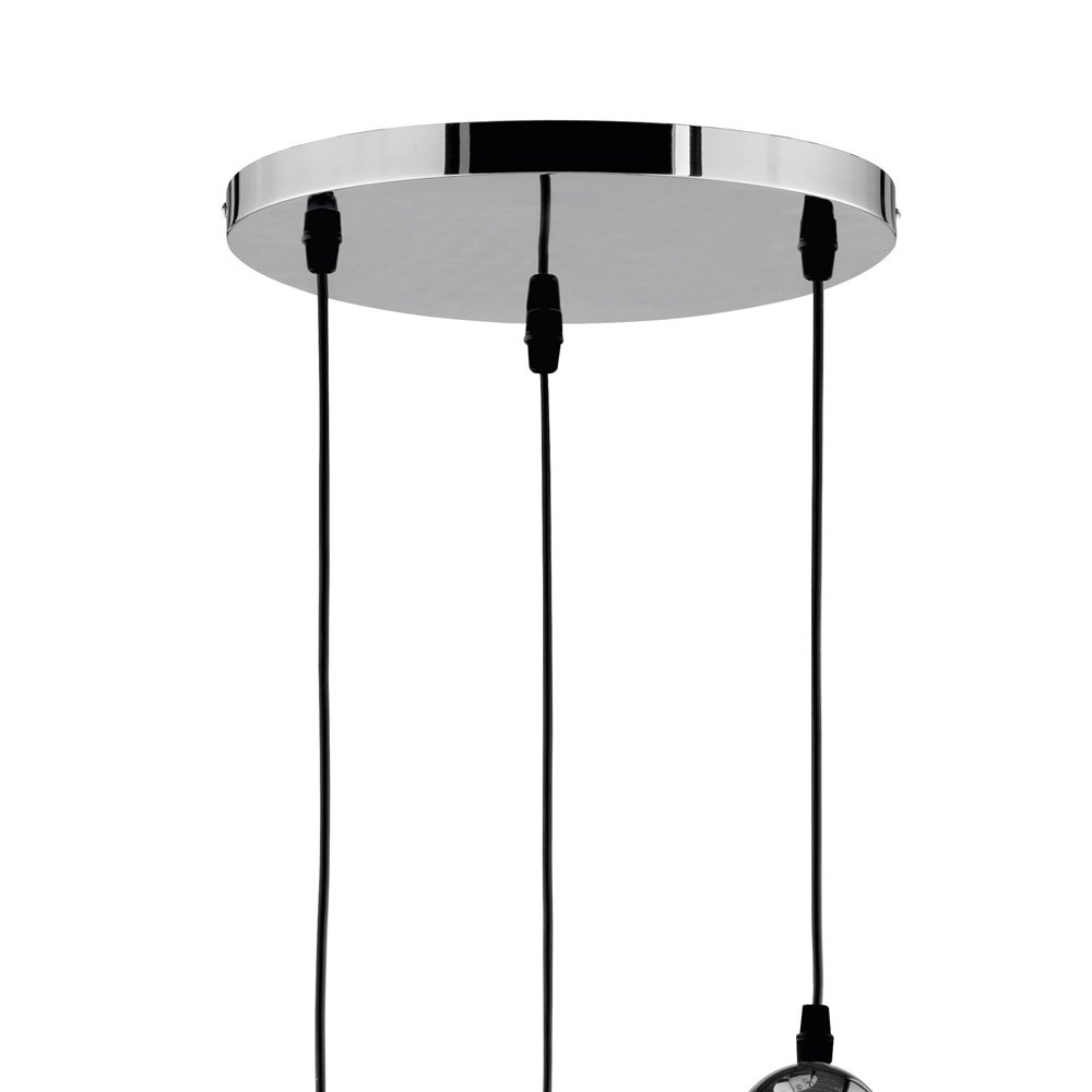 Lampe à globe Clooney 3x Ø20cm Trio 4017807407648