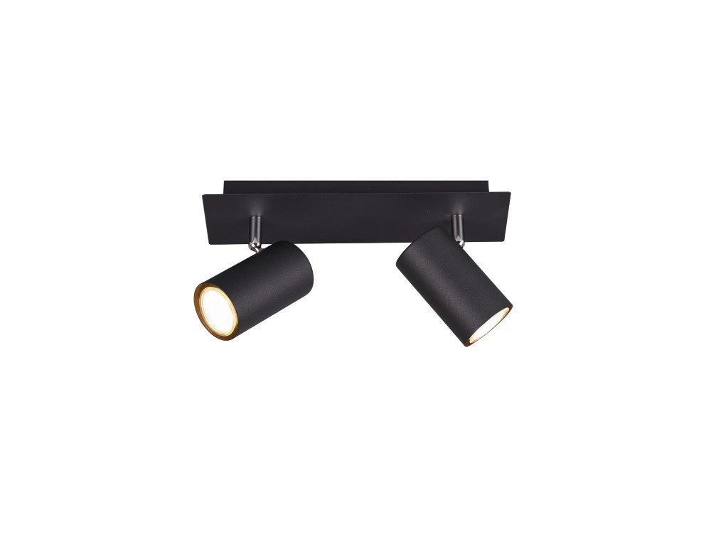 Spot Marley 2 lumières noir mat