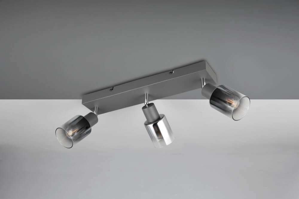 Plafonnier 3 lumières Cadiz noir Trio 4017807615777