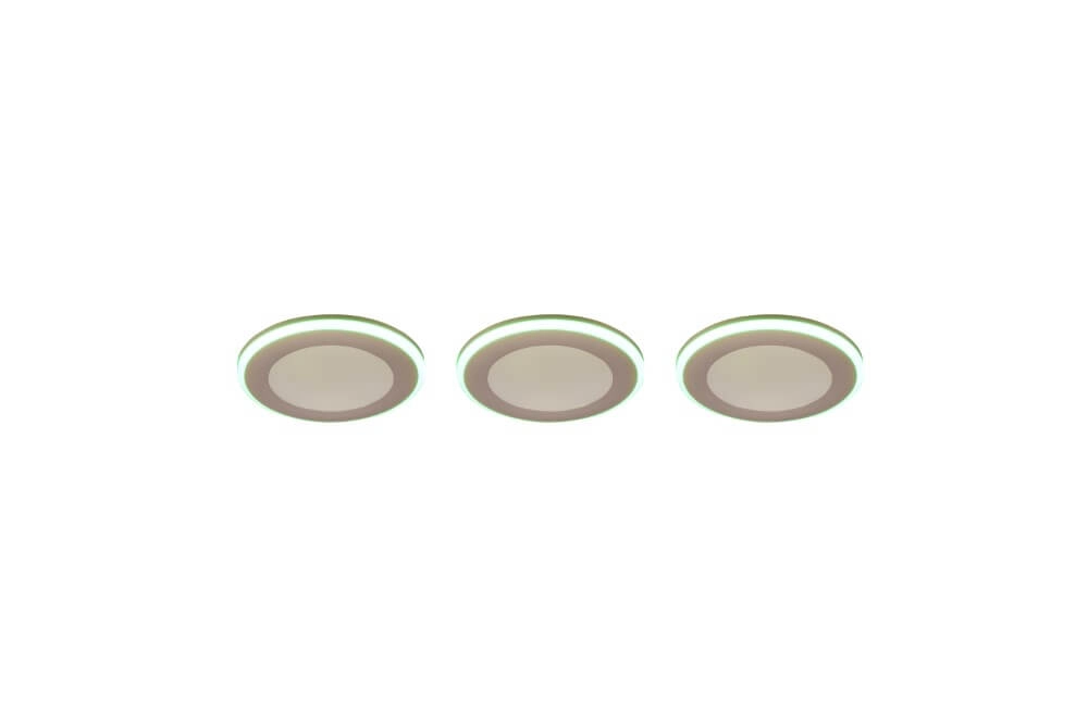 Spots encastrables blancs Argus lot de 3