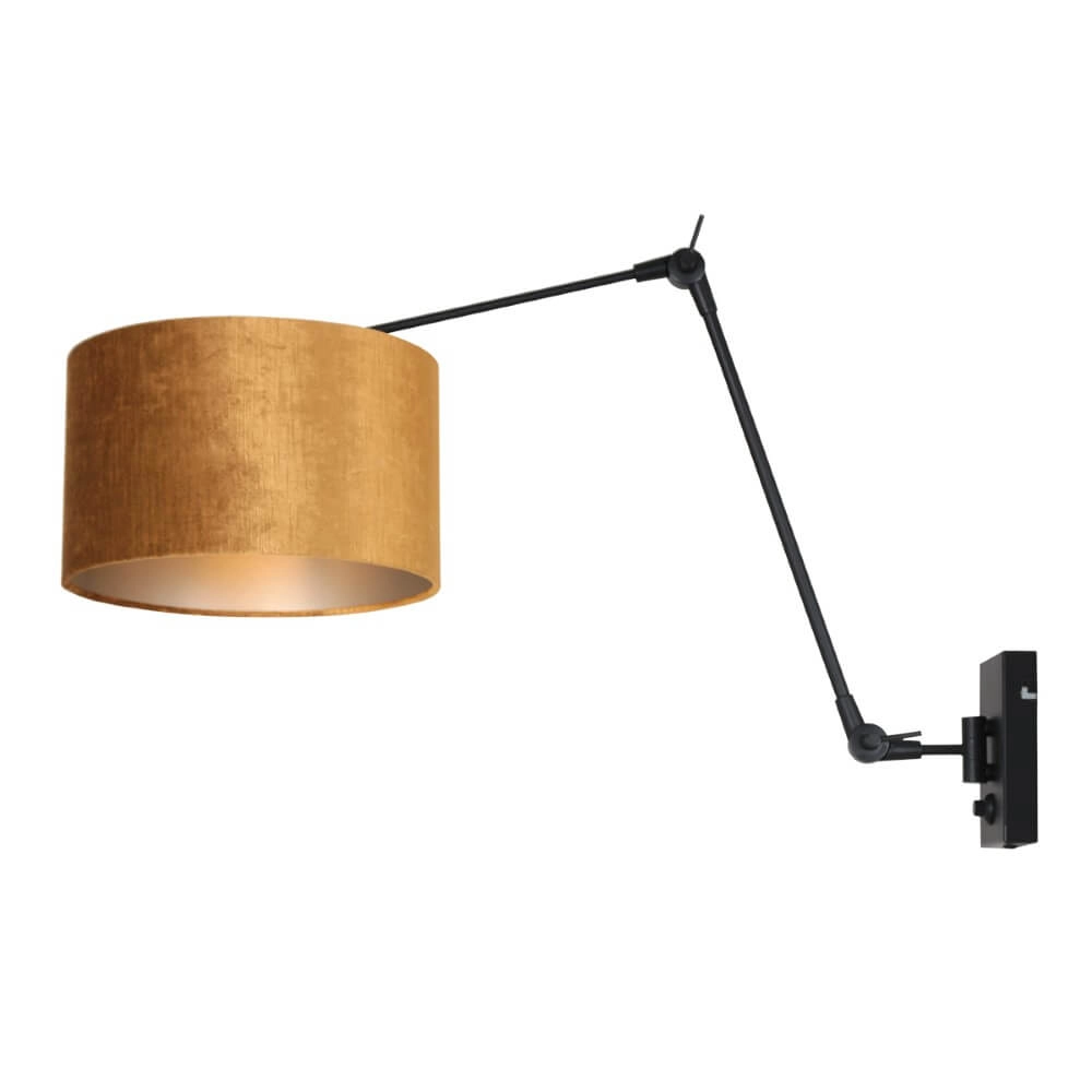 Applique rurale Prestige Chic noir avec velours doré