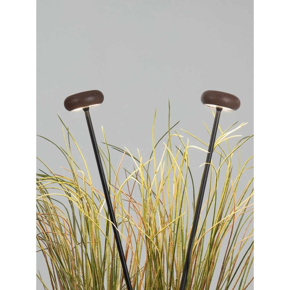 Lampe de jardin Cami Pierre brune de 110 cm