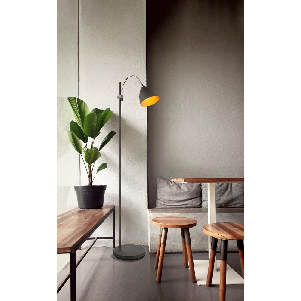 Lampadaire de conception Archibald anthracite