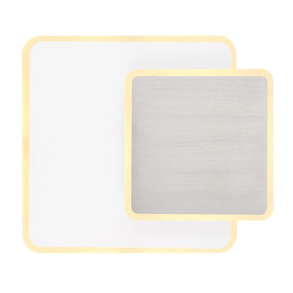 Applique murale carrée Many blanc Globo 9007371422616