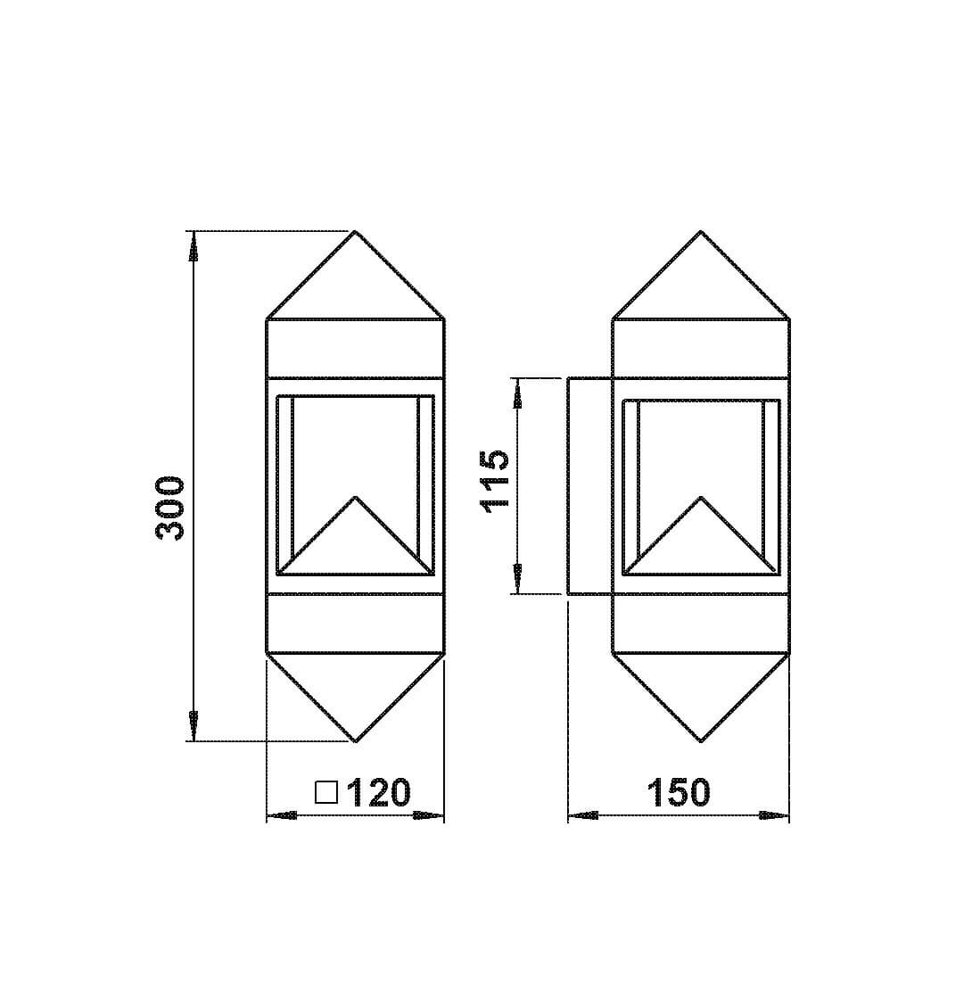 Applique Oblong 30 cm Albert 4007235606997