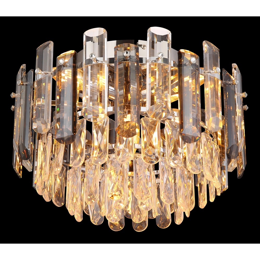 Lampe de plafond Orgina chrome avec cristal Ø 39cm Globo 9007371475155