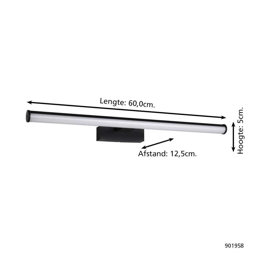 Lampe miroir Vadumi noir 60cm Eglo 9008606353156