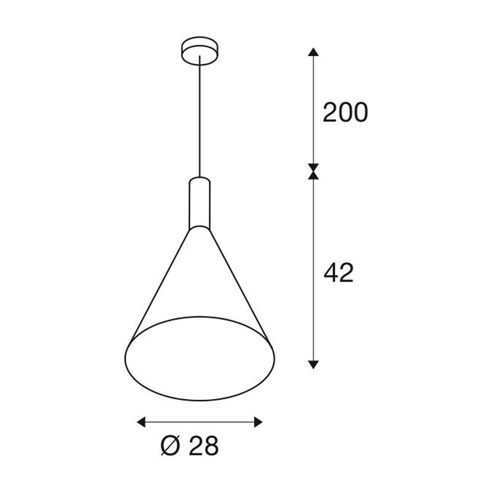 Lampe à suspension Phelia Ø 28cm SLV 4024163231442