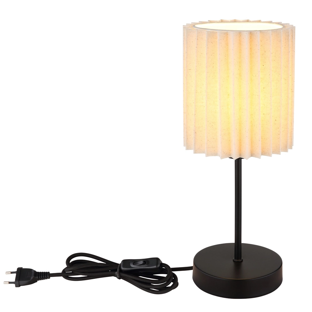 Lampe de table Page Ø 15 cm blanc avec du noir Globo 9007371525591