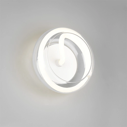 Lampe murale de conception Tarsia blanc Ø 21,5 cm