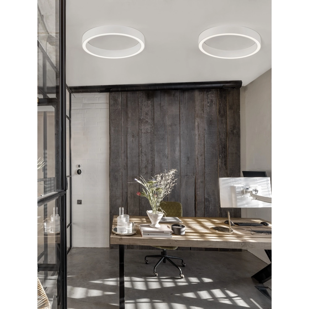 Plafonnier design Sting blanc Ø 60cm Lyora 5212017437464