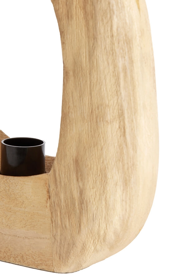 Lampe de table en bois clair Kelafo 24 x 30 cm Light & Living 8717807701093