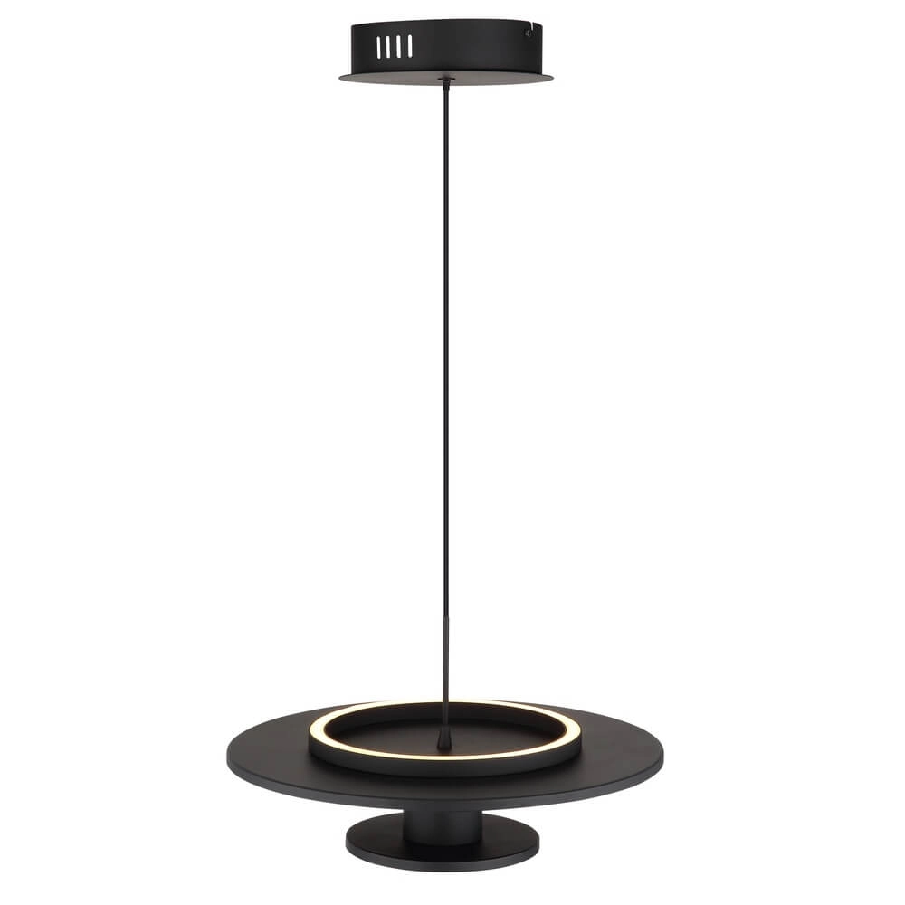 Suspension noire Carter Ø 38cm avec feutre Globo 9007371474745