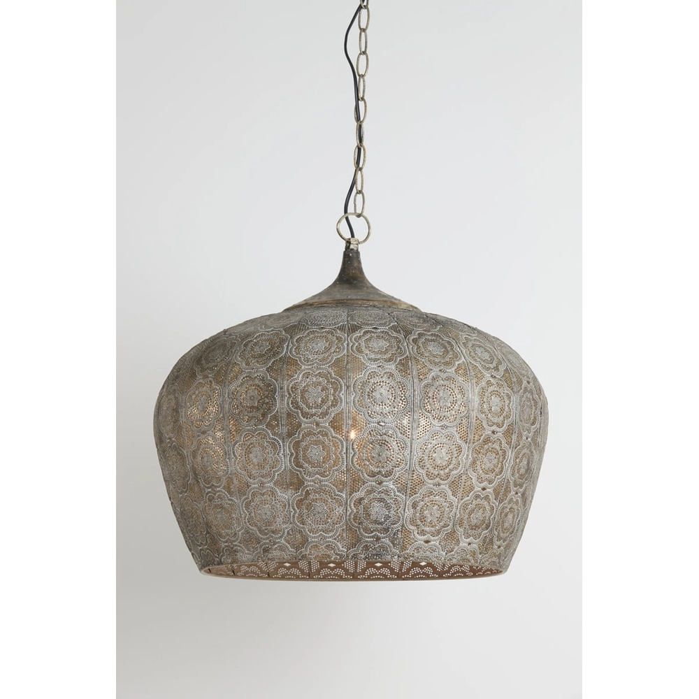 Lampe suspendue Emine Ø 51,5 cm brun Light & Living 8717807195359