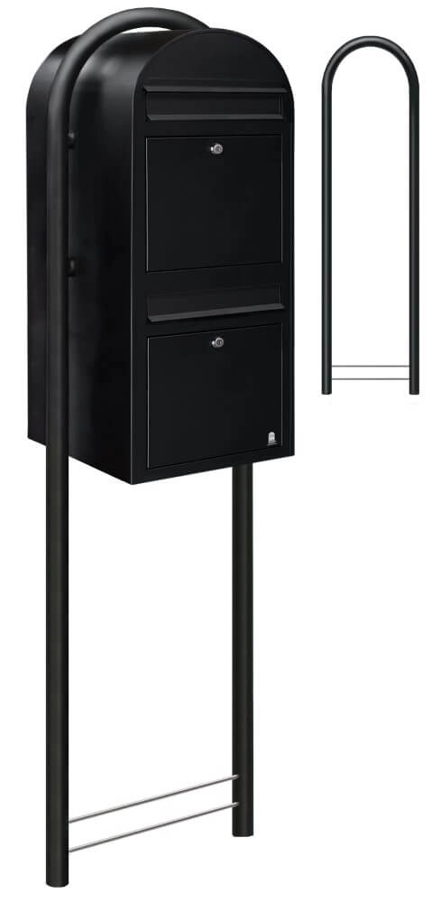 Boites aux lettres Duo 9005 Noir texturé Bobi 6417237014290