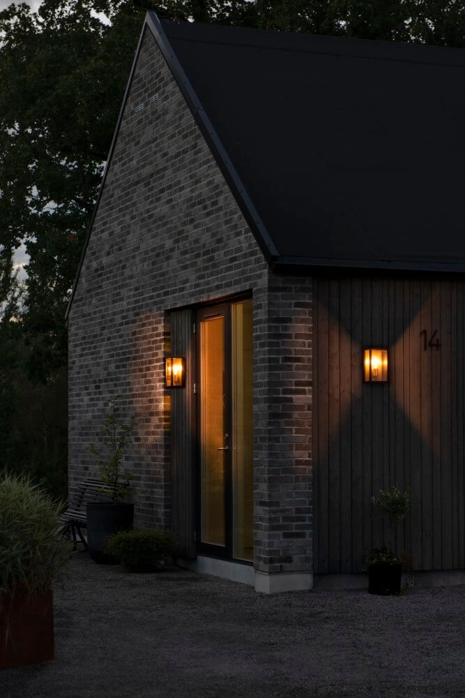 Lampe d'extérieur Carpi noir avec de l'or KonstSmide 7318303477584