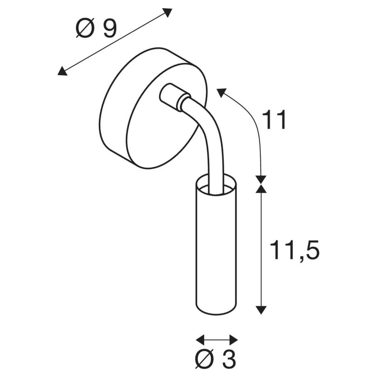 Lampe de chevet flexible Karpo Goose blanc SLV 4024163262361