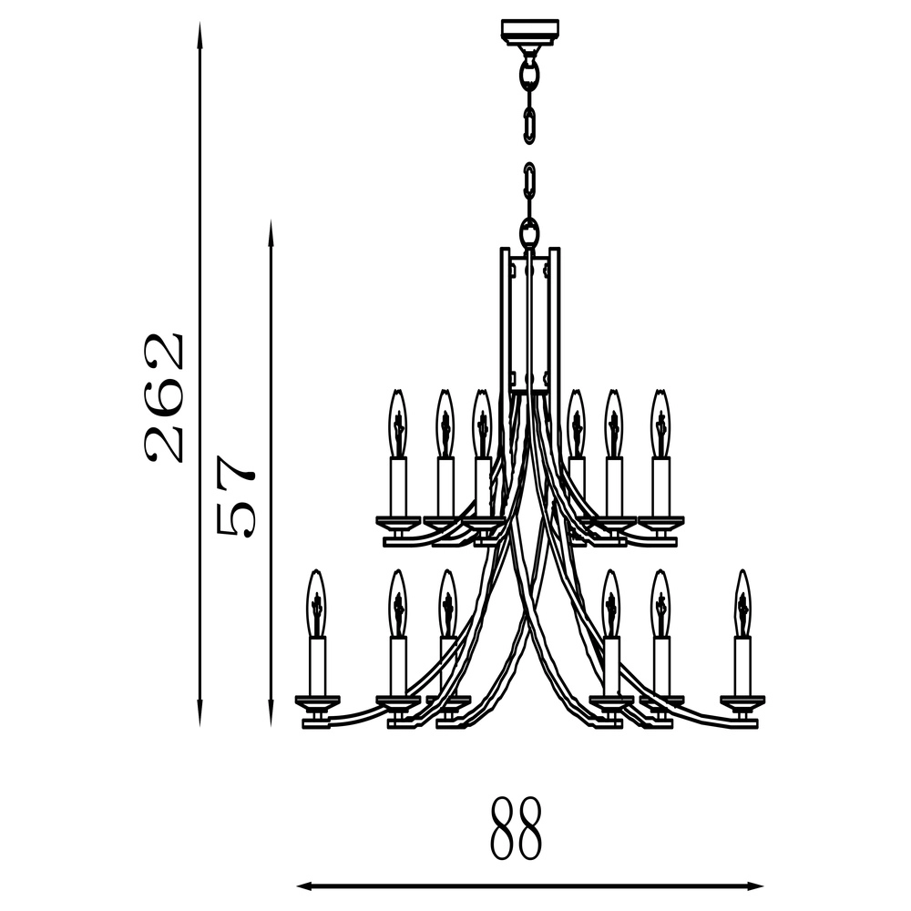 Lustre Ascona 12 lumières Searchlight 5053423303680