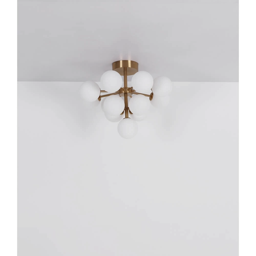 Plafonnier en nickel Grappy 13 lumières Globo 9007371459124