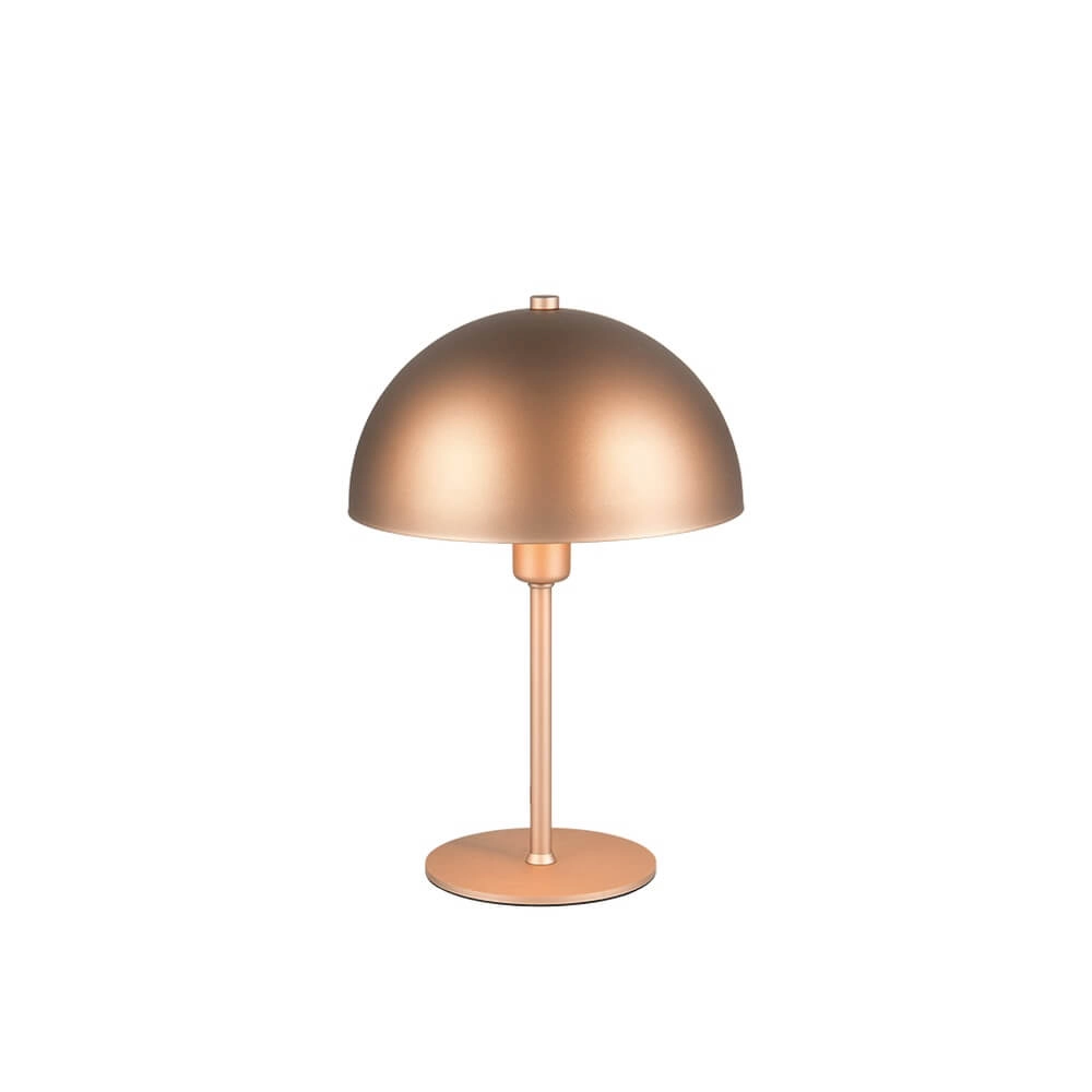 Lampe de table design Nola marron café Ø 20cm Trio 4017807633924