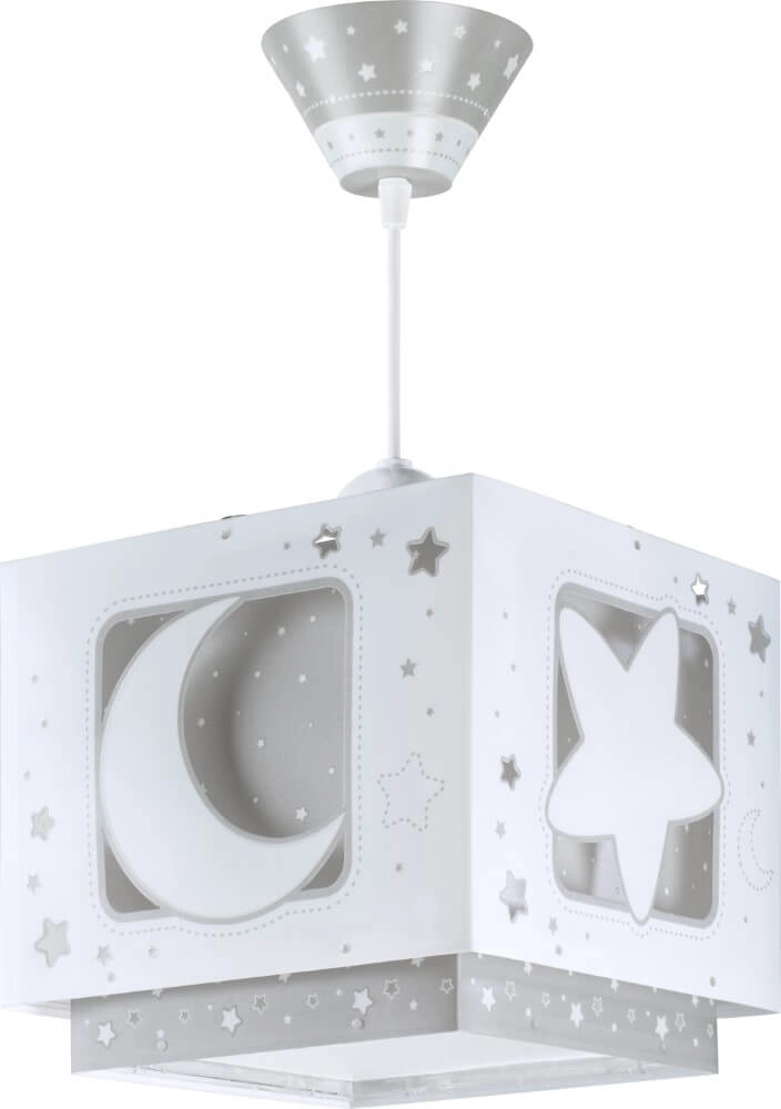 Lampe suspendue chambre d'enfant Moonlight gris