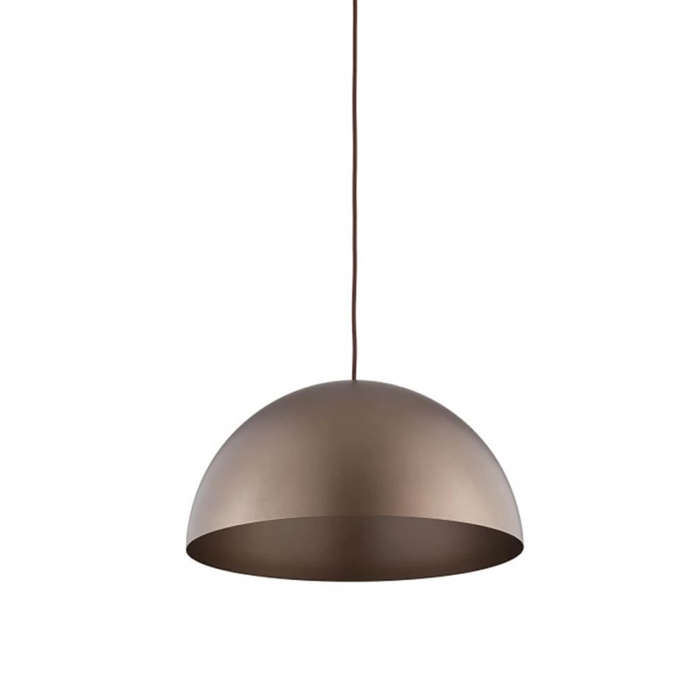 Lampe suspendue Hemisphere Super L Chocolat brun