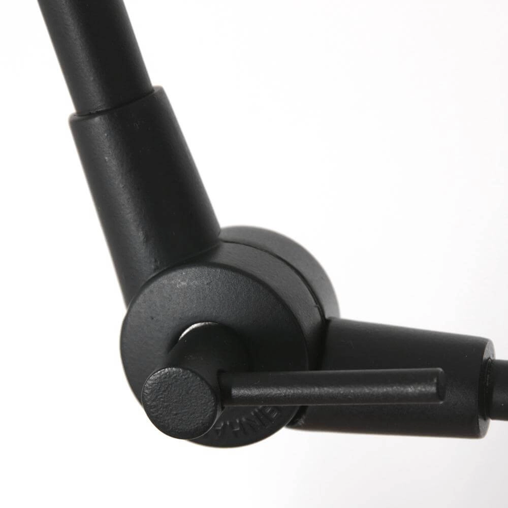 Applique murale Prestige Chic noir avec abat-jour en bambou Steinhauer 8712746172935